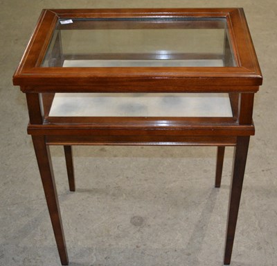 Lot 1103 - A 20th century mahogany bijouterie display...