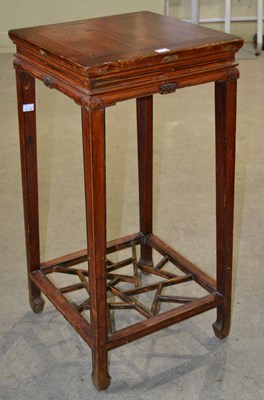 Lot 1102 - A 20th century Chinese occasional table, with...