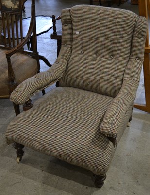 Lot 1118 - A 19th century country house club armchair...