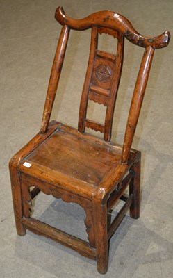 Lot 1131 - A late 19th century Chinese yoke back...