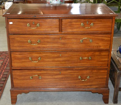 Lot 1139 - A 19th century mahogany two over three chest...
