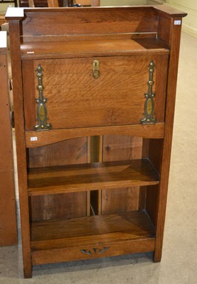 Lot 1149 - An Arts & Crafts oak bureau bookcase in the...
