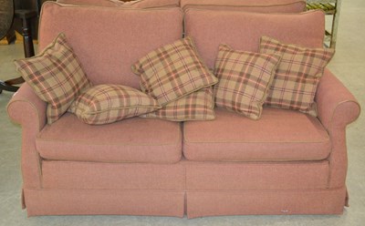 Lot 1173 - A 20th century country house two-seater settee,...