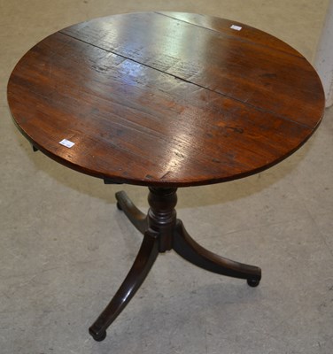 Lot 1159 - A 19th century flip-top wine table, with...