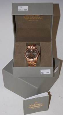 Lot 40 - A boxed Vivienne Westwood bracelet watch with...