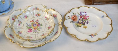 Lot 756 - A Jlmenau Graf Von Henneberg porcelain plate,...