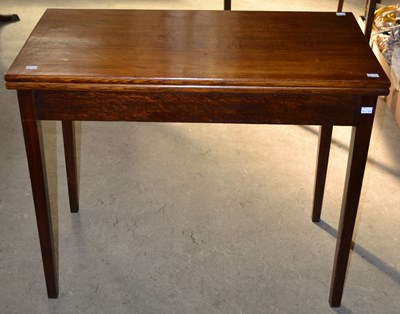 Lot 1106 - A 19th century card table of rectangular form,...