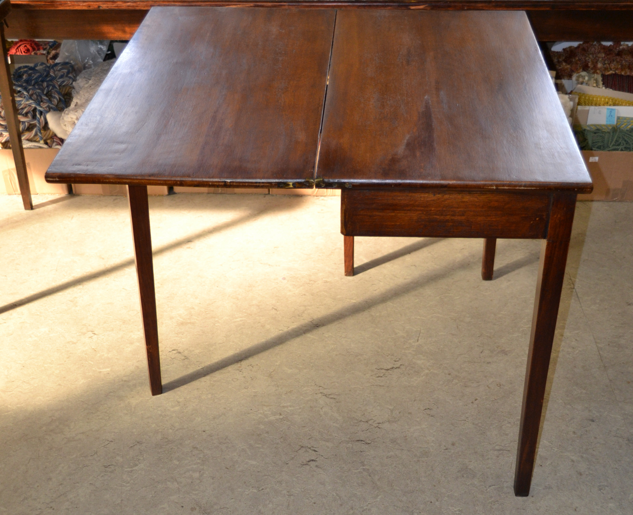 Lot 1106 - A 19th century card table of rectangular