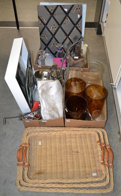 Lot 905 - Three boxes of assorted items, to include...
