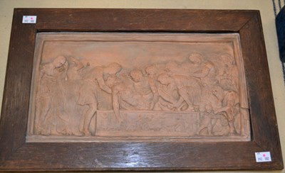 Lot 836 - A late 19th century Neoclassical terracotta...
