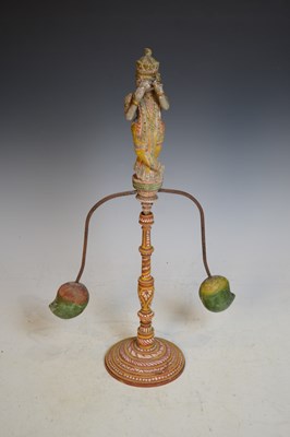 Lot 813 - A 20th century Indian sculpture, featuring a...