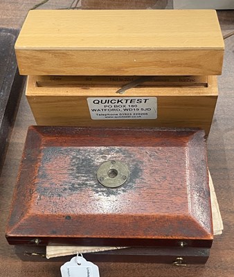 Lot 685 - A 19th century brass pocket microscope, in a...