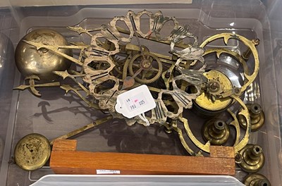 Lot 715 - A 19th century / later brass skeleton clock,...