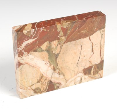 Lot 668 - A polished specimen stone, with hand written...