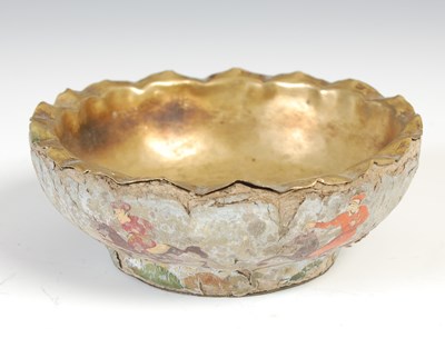 Lot 644 - A 20th century papier-mache Indian bowl / dish,...