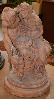 Lot 832 - A late 19th century French terracotta...