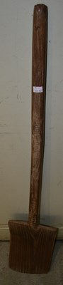 Lot 1184 - A 19th century long handled grain shovel,...