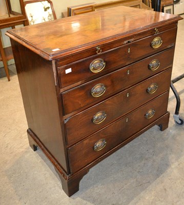 Lot 1202 - An 18th century / later mahogany chest of...