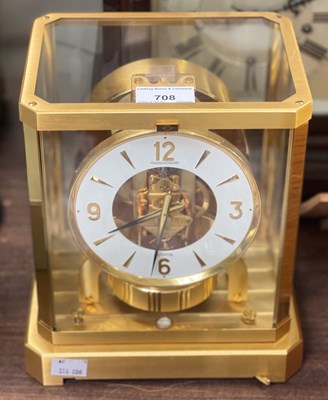 Lot 708 - A Jaeger LeCoultre ‘Atmos’ clock.