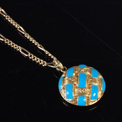 Lot 307 - A 9ct gold necklace, 2.9g, approximately 44cm...