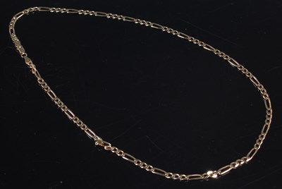 Lot 311 - A 9ct gold necklace, approximately 60cm long,...