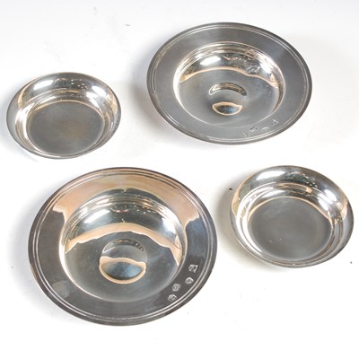 Lot 221 - A pair of Sheffield silver Armada dishes, 12cm...
