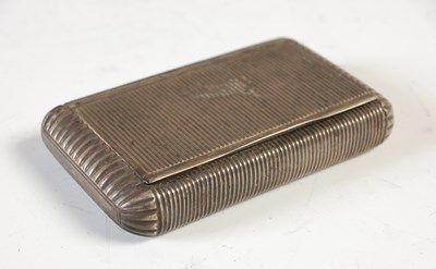 Lot 234 - A 19th century Dutch silver snuff box, with...