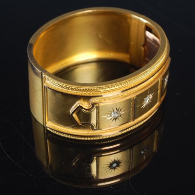 Lot 366 - A late 19th century yellow metal three stone...