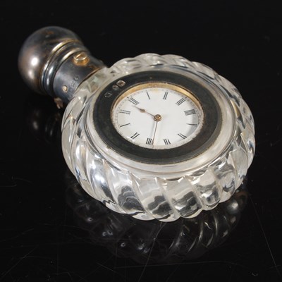 Lot 241 - A Victorian novelty combination scent bottle /...