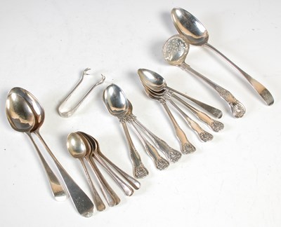 Lot 280 - A collection of silver flatware, to include...