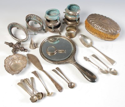 Lot 298 - A collection of silver items, to include eight...