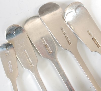 Lot 298 - A composite silver flatware service, fiddle...