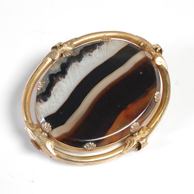 Lot 377 - A late 19th century yellow metal mounted...