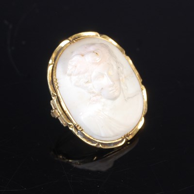 Lot 380 - A late 19th century yellow metal mounted...