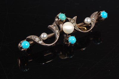 Lot 392 - An early 20th century yellow and white metal...