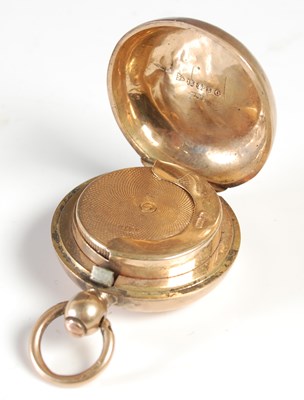 Lot 407 - A 15ct gold sovereign holder case, inscribed...