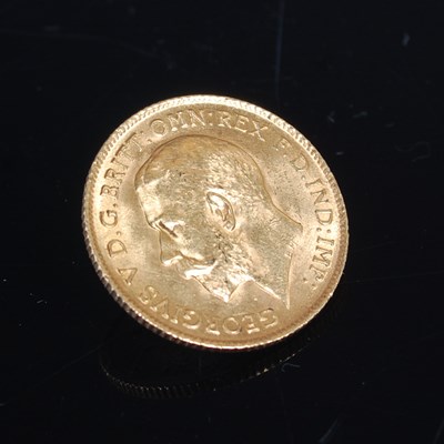 Lot 497 - A George V gold half sovereign, dated 1914....