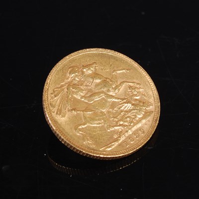 Lot 504 - A Victorian gold sovereign, dated 1899.