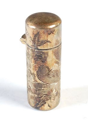 Lot 462 - A London silver gilt scent bottle by Sampson...