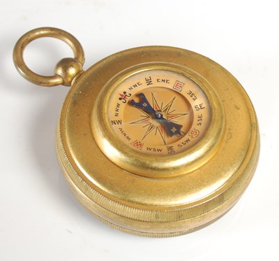 Lot 473 - An antique gilt metal compensated combination...