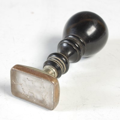 Lot 475 - A late 19th / early 20th century seal stamp,...