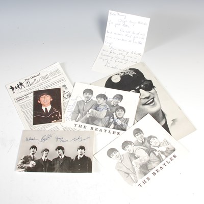 Lot 477 - The Beatles interest, to include a black and...