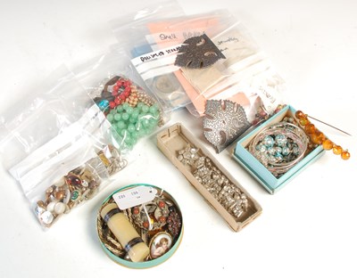 Lot 480 - A box of assorted costume jewellery....