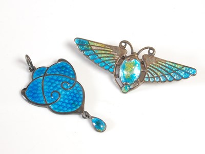 Lot 486 - Charles Horner, a Chester silver and enamel...