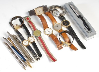 Lot 521 - A collection of ten assorted wristwatches, to...