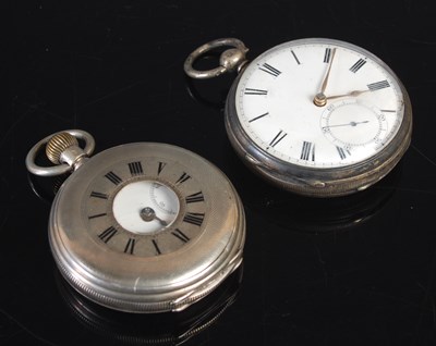 Lot 531 - An antique London silver cased open faced...