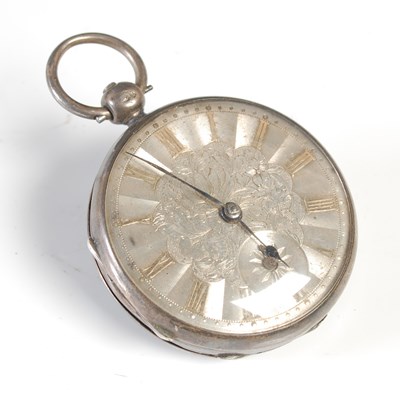 Lot 532 - An antique London silver cased open faced...