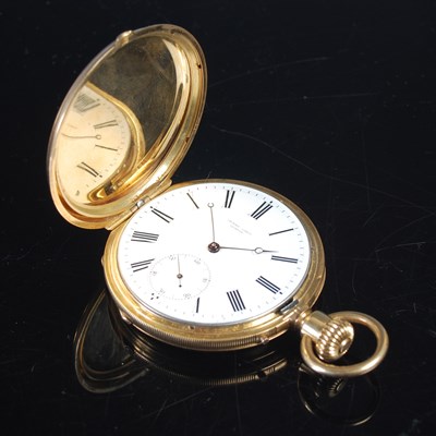 Lot 542 - Henry Capt, Geneve, an 18ct gold hunter cased...