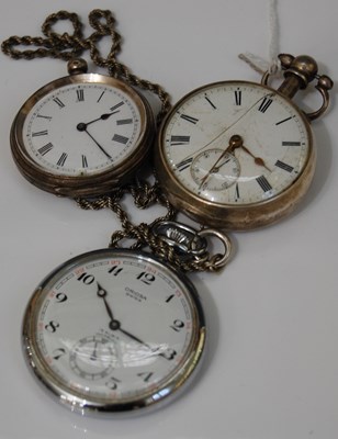 Lot 75 - A Chester silver cased pocket watch 'JOSEPH...
