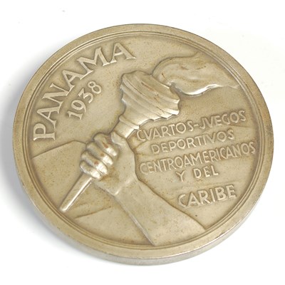 Lot 558 - A bronze commemorative medal for the 1938...